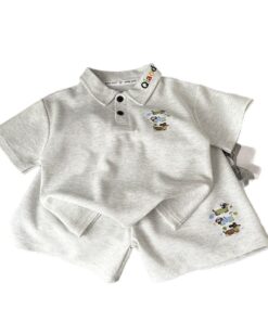 Unisex Kids' Polo Shirt & Shorts Set – Summer 2-Piece Outfit