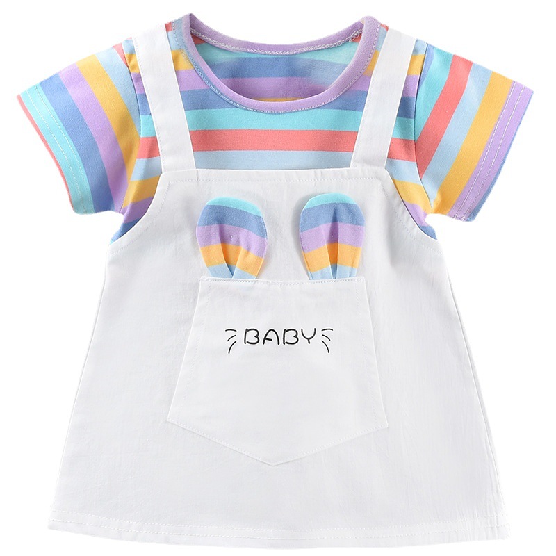 New Girls' Cotton Summer Dress – Cute & Breezy Style for Hot Days