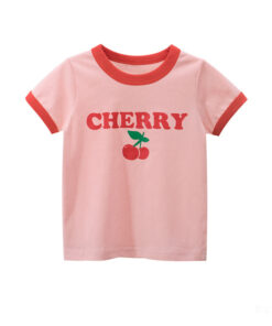 2025 Summer Girls' Short Sleeve T-Shirt Kids Clothing