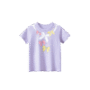 Light Purple Toddler Girl T-Shirt – 2025 Summer New Arrival